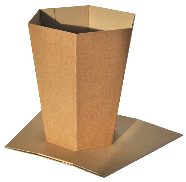 Poubelle et corbeille en carton pour recyclage de papier A4